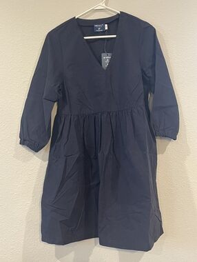 NWT United By Blue Impact Collection Womens Blue Tiered Long Sleeve Mini Dress